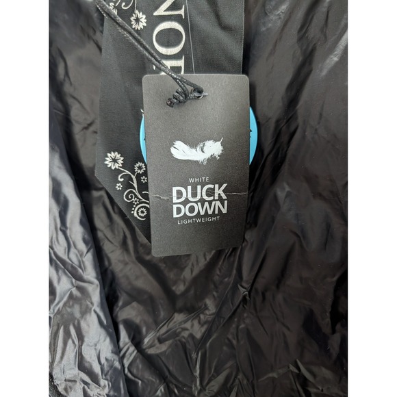 ANORAK Women's Black Lightweight Water Resistant Down Puffer Jacket Size M - Picture 6 of 9